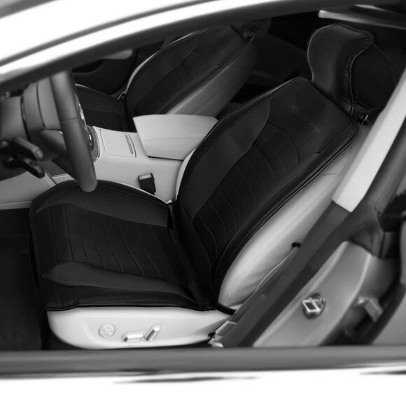 Car Seat Covers NEW Black 2-pack Car Seat Cover and Steering Wheel Cover - Picture 8 of 9